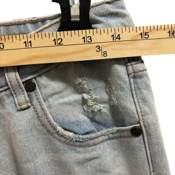 One Teaspoon Freebirds Womens Distressed Skinny Jeans Size 24 Light Wash Denim - Picture 6 of 11